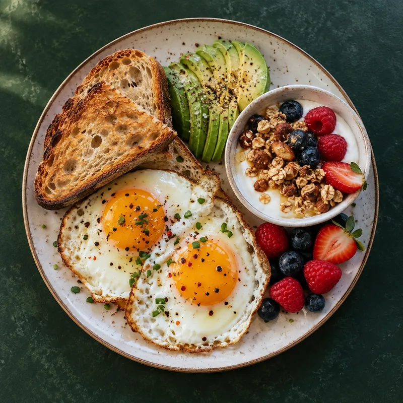 The Lune brunch plate seen from above