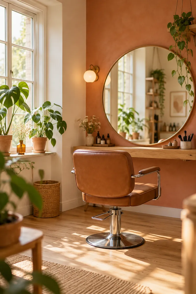 Inside the salon